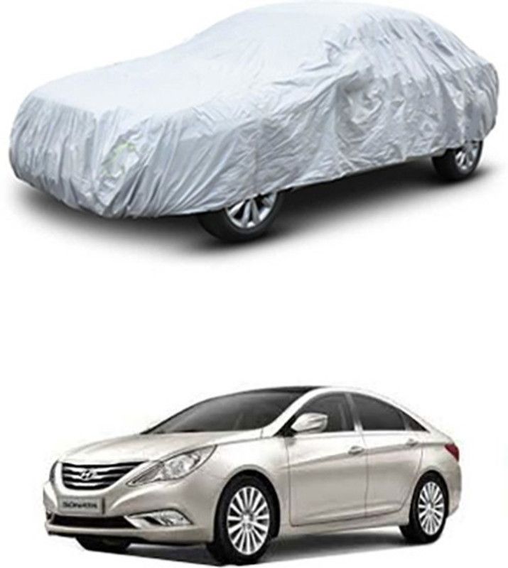 APNEK Car Cover For Hyundai Sonata Embera (With Mirror Pockets)  (Silver)