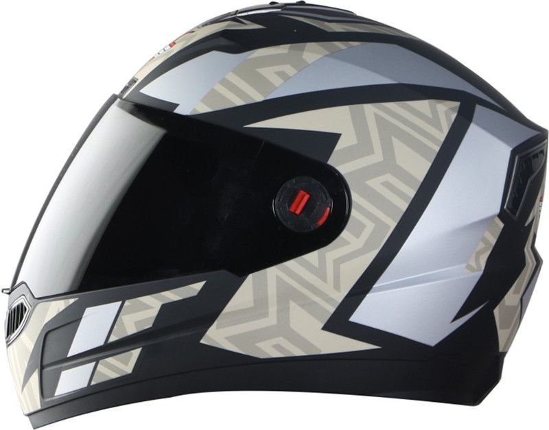 Steelbird SBA-1 CESAR Motorbike Helmet  (Matt Black Desert Storm with Smoke Visor)