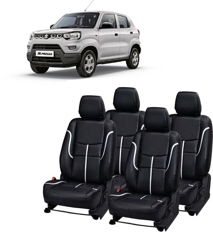 JMDi Leatherette Car Seat Cover For Maruti S-Presso  (Fixed Head Rest, Mono Back Seat, Without Back Seat Arm Rest, 5 Seater, 2 Back Seat Head Rests)