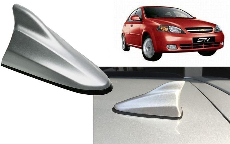 Auto Kite Silver Shark Fin Replacement Signal (AM/FM)Receiver Antenna For Optra SRV Hidden Vehicle Antenna