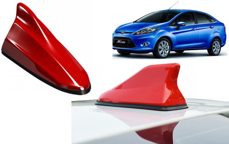 Auto Kite R7S93 Red Shark Fin Replacement Signal (AM/FM)Receiver Antenna For Fiesta Old Hidden Vehicle Antenna