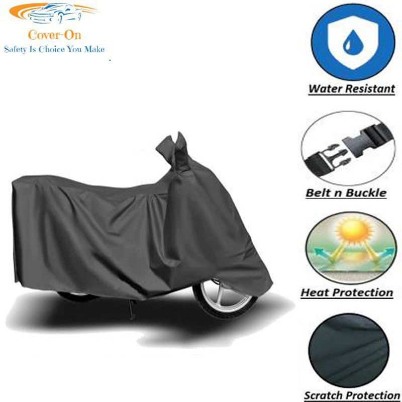 CoverOn Two Wheeler Cover for Hero  (MotoCorp Super Splendor, Grey)