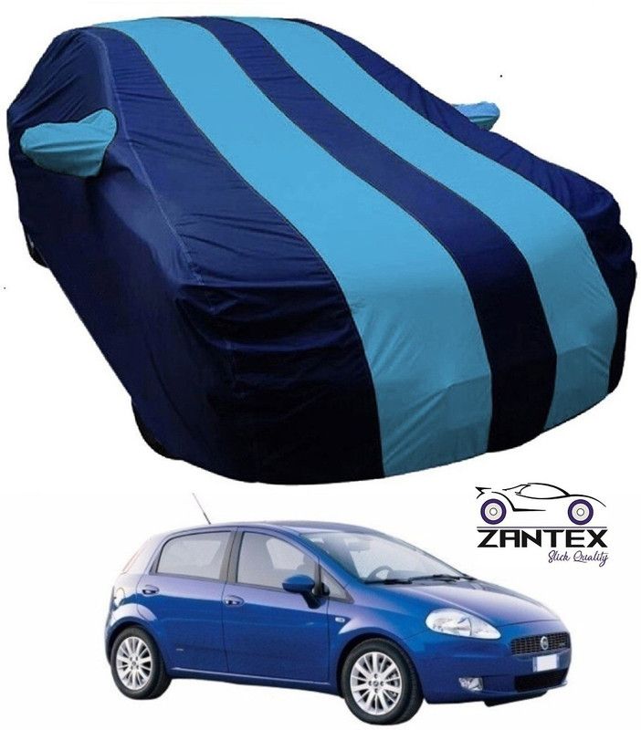 ZANTEX Car Cover For Fiat Grande Punto (With Mirror Pockets)  (Blue)