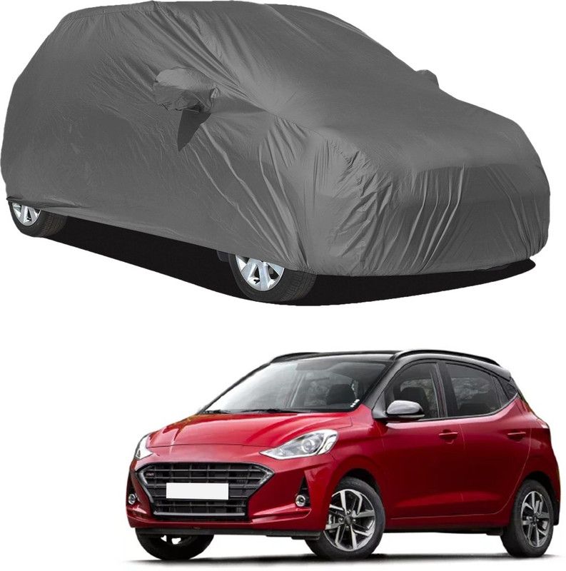 UrbanLifestylers Car Cover For Hyundai Grand i10 (With Mirror Pockets)  (Grey)
