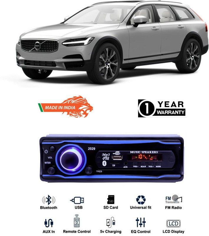 Bluedrum Blue 2029 USB/AUX/SD/BLUETOOTH/FM/MP3 BOOM MASTER STANDARD- B-D628 Car Stereo  (Single Din)