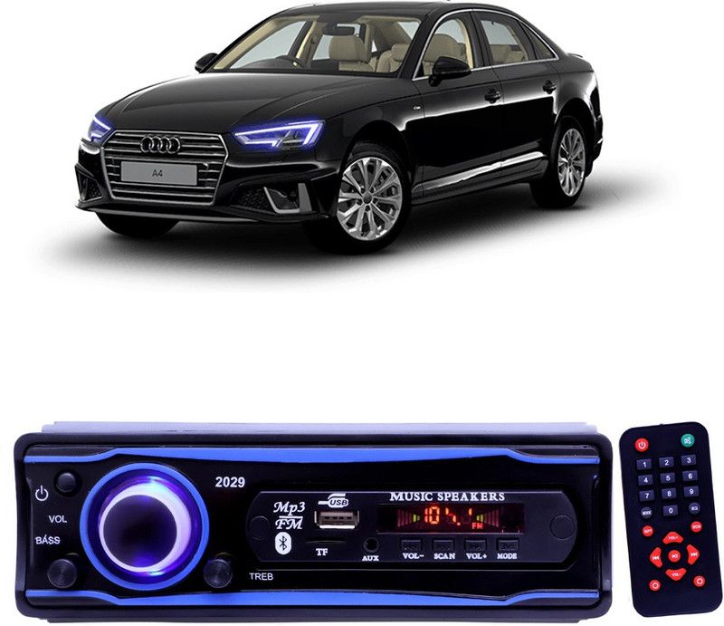 EverLand Blue 2029 USB/AUX/SD/BLUETOOTH/FM/MP3 BOOM MASTER STANDARD- E 5 Car Stereo  (Single Din)