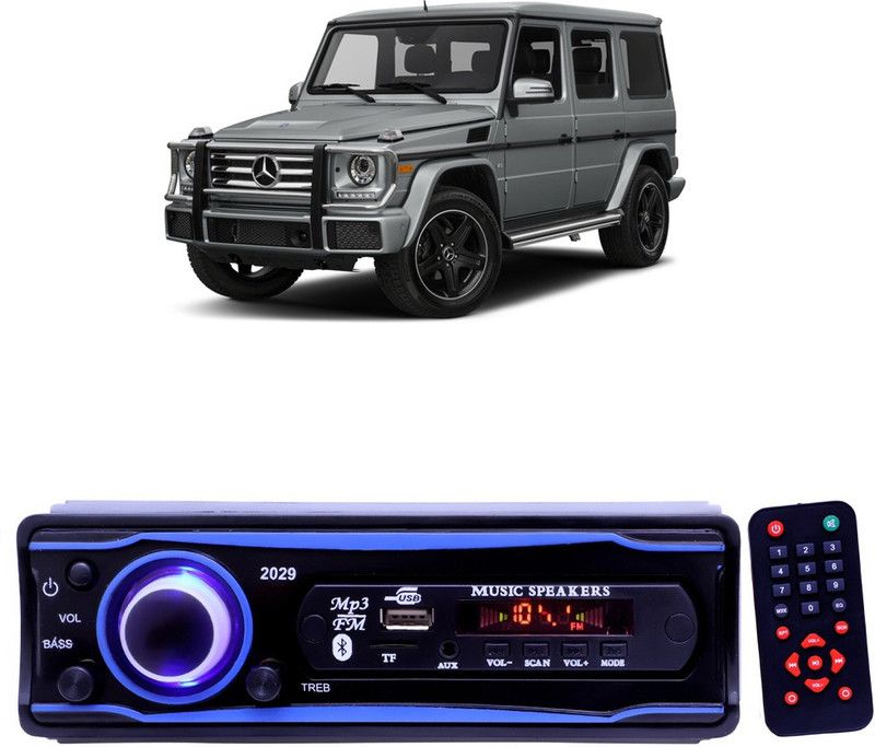 EverLand Blue 2029 USB/AUX/SD/BLUETOOTH/FM/MP3 BOOM MASTER STANDARD- E 387 Car Stereo  (Single Din)