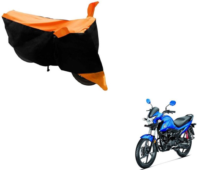 AUTYLE Two Wheeler Cover for Honda  (Livo, Black, Orange)