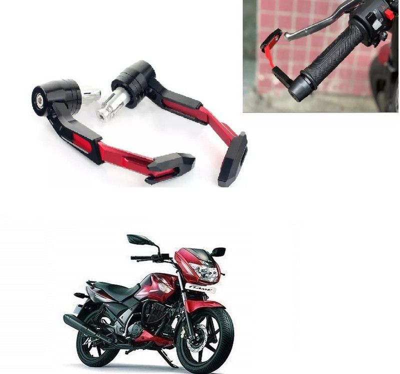 Atoray Protector Protective Hand Guard Handlebar For TVS Flame Handle Bar  (Red)