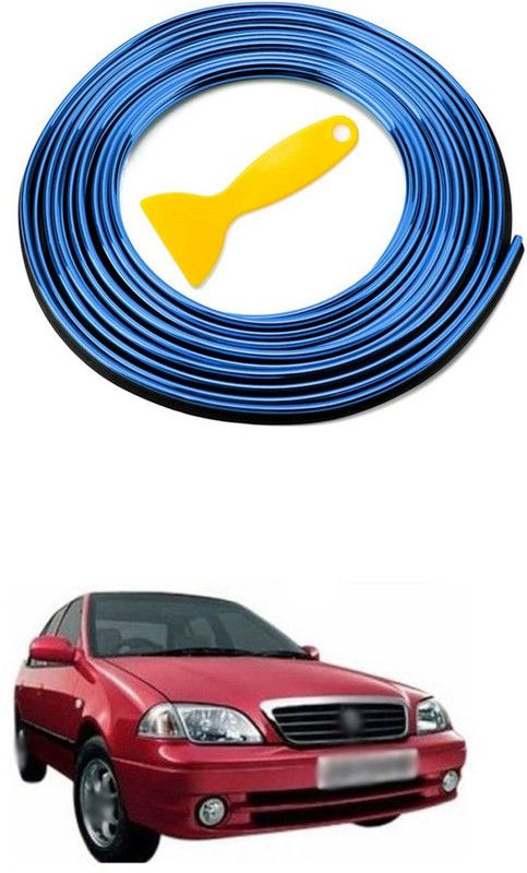 PECUNIA Car Interior Trim Strips-16.4ft/5M Universal Car Gap Fillers Automobile Moulding Line Decorative Accessories DIY Flexible Strip Garnish Accessory with Installing Tool (blue)e167 Car Beading Roll For Door  (5 m)