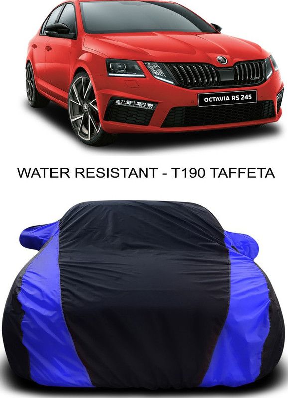 Ascension Car Cover For Skoda Octavia RS 245 (With Mirror Pockets)  (Black, Blue)