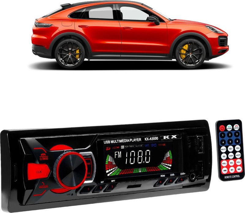JBRIDERZ Boom Master A3000 with AUX/Bluetooth/USB/ MP3 B463 Car Stereo  (Single Din)