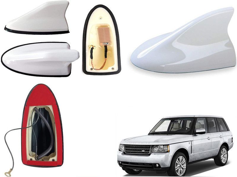 EXCHANGE CARTRENDING Antenna_Wht_Land Range Rover Sport Shark Fin Roof top Signal Receiver AM/FM Antenna for Land Range Rover Sport Hidden Vehicle Antenna