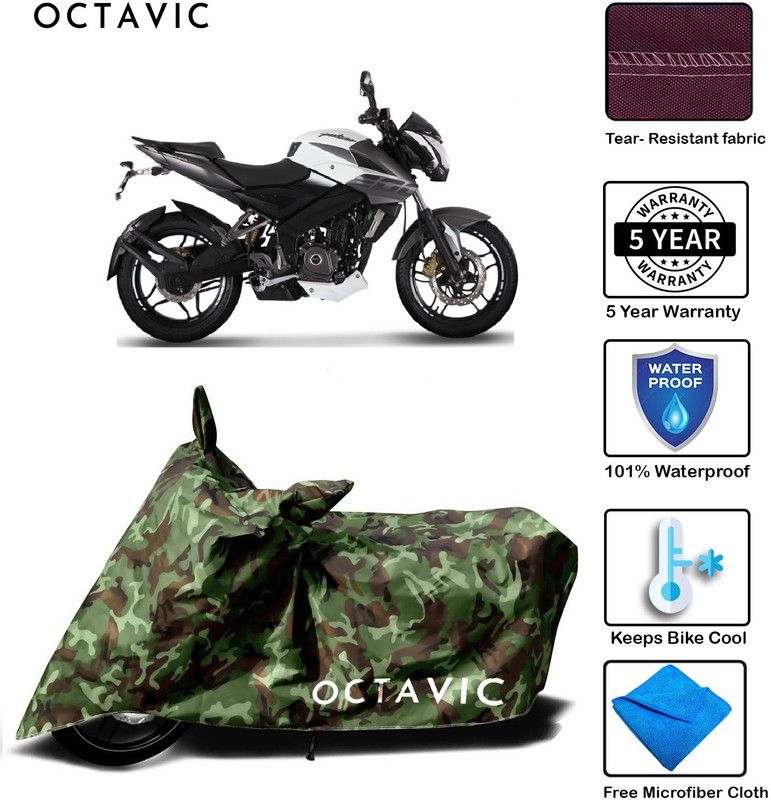 octavic Waterproof Two Wheeler Cover for Bajaj  (Pulsar 200 NS DTS-i, Green)