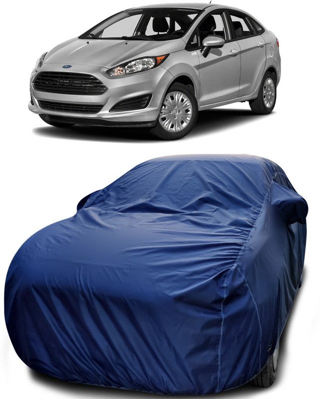 Dvis Car Cover For Ford Fiesta Sport (With Mirror Pockets)  (Blue)