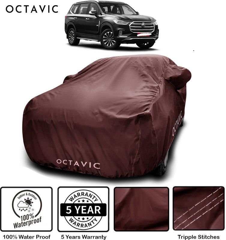 octavic Car Cover For MG Gloster (With Mirror Pockets)  (Maroon)