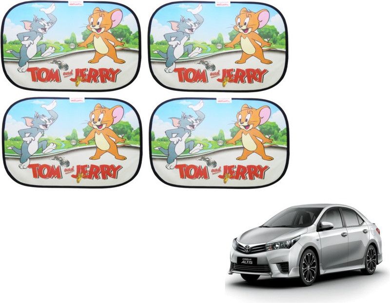 MOCKHE Side Window Sun Shade For Toyota Corolla Altis  (Multicolor)