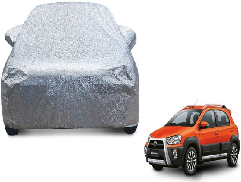 AUTYLE Car Cover For Toyota Etios Cross (With Mirror Pockets)  (Silver)