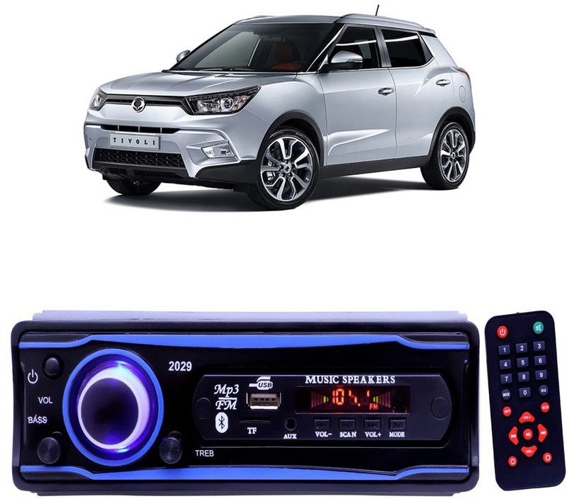 Purpleheart Blue 2029 USB/AUX/SD/BLUETOOTH/FM/MP3 BOOM MASTER STANDARD- P503 Car Stereo  (Single Din)