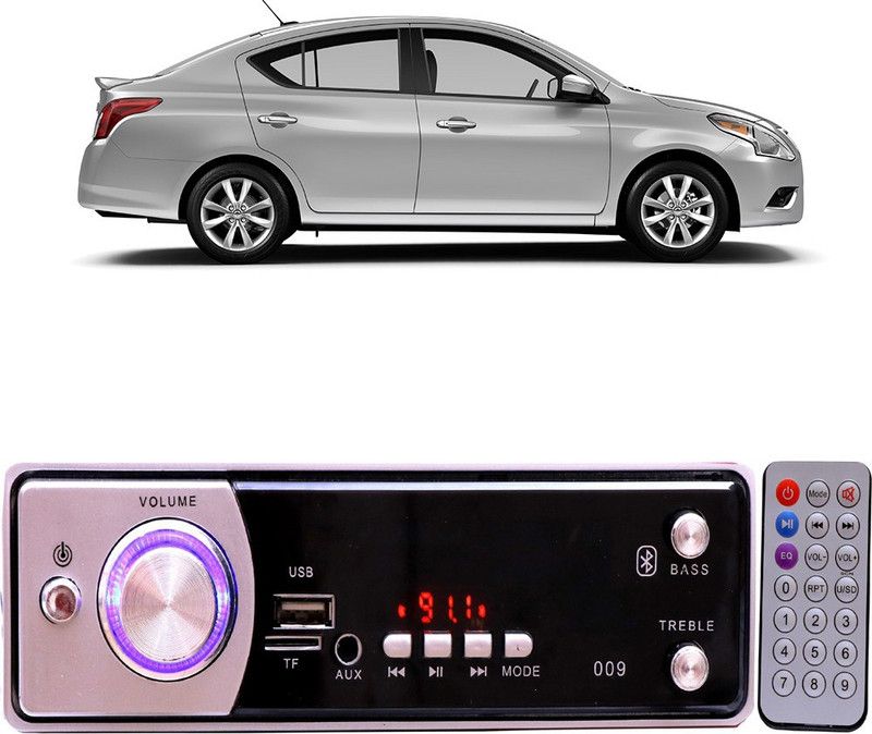 Genipap Silver009 BLUETOOTH/USB/SD/AUX/FM/MP3 Car Stereo ( Single Din) -451 Car Stereo  (Single Din)