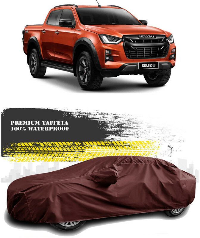 AutoTiger Car Cover For Isuzu DMAX (With Mirror Pockets)  (Maroon)