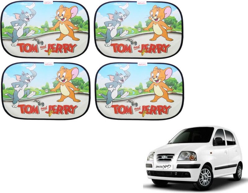 AUTYLE Side Window, Rear Window Sun Shade For Hyundai Santro Xing  (Multicolor)