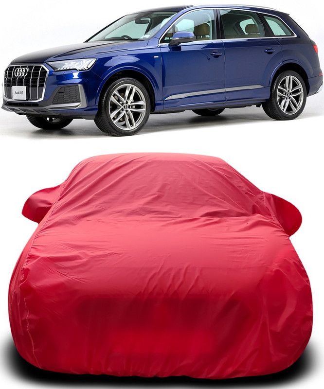 Genipap Car Cover For Audi Q7 Facelift (With Mirror Pockets)  (Red)