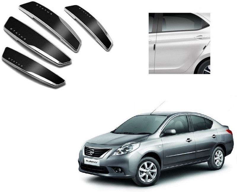 SPREADX Plastic Car Door Guard  (Black, Pack of 4, Nissan, Sunny)