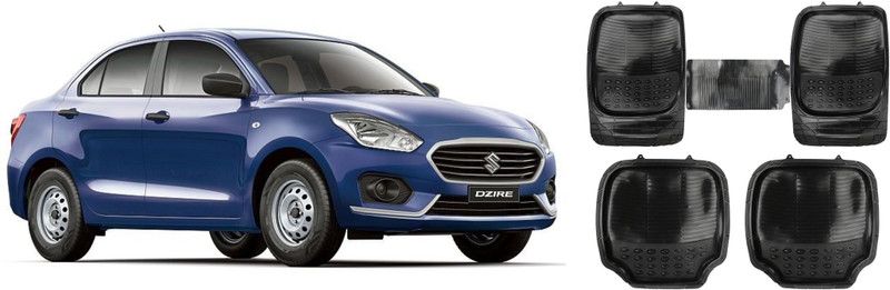 COMMANDER Silicone Standard Mat For Maruti Suzuki New Dzire  (Black)