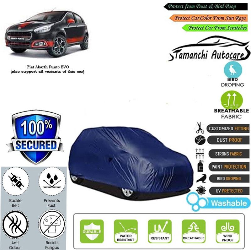Tamanchi Autocare Car Cover For Fiat Punto Evo  (Blue)