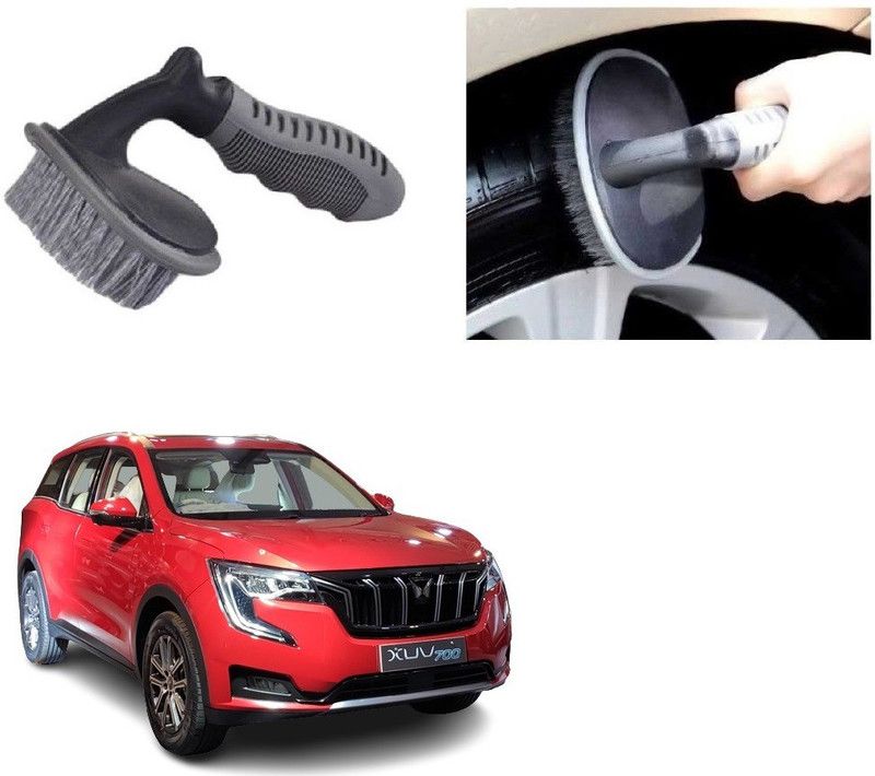 SPREADX Alloy Wheel Tire Car Rim Tyre Cleaning Brush suitable for Mahindra XUV-700 300 g Wheel Tire Cleaner  (Pack of 1)