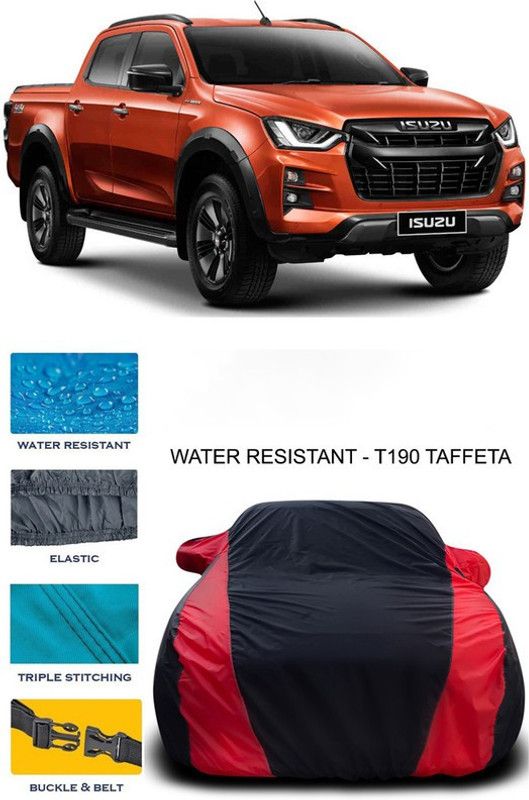 Ascension Car Cover For Isuzu DMAX (With Mirror Pockets)  (Red, Black)