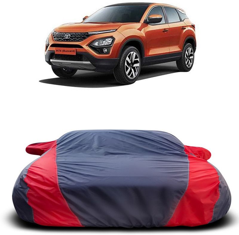 Ascension Car Cover For Tata H7X (With Mirror Pockets)  (Grey, Red)