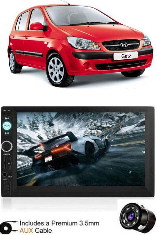 Dvis 7Inch HD DoubleDin TouchScreen with Rear View Camera Support With Camera D-177 Car Stereo  (Double Din)