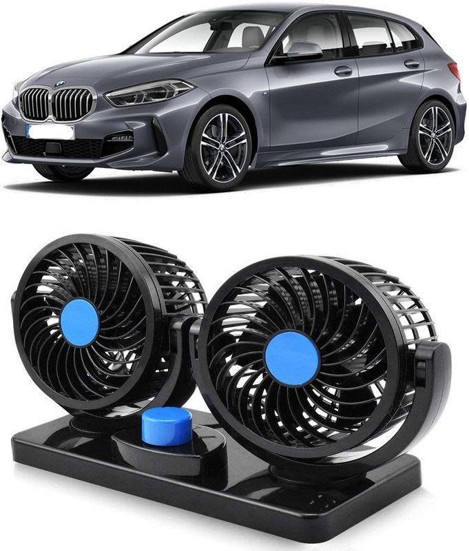 Amulite Car Fan 12V 360 Head 2 Speed Quiet Strong for All Auto Vehicles-CF213 Car Interior Fan  (12 V)
