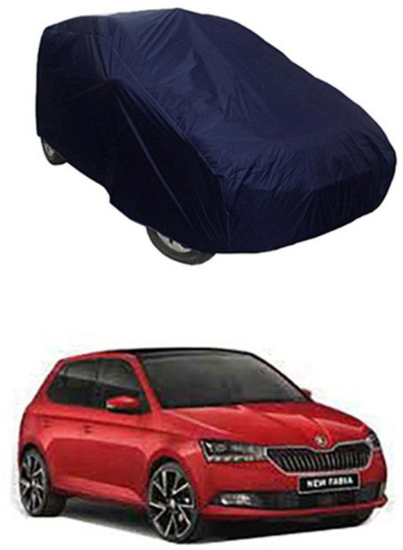 APNEK Car Cover For Skoda Fabia (With Mirror Pockets)  (Blue)