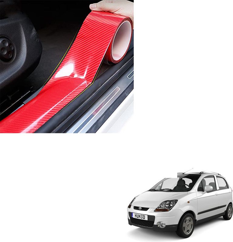 SEMAPHORE Plastic Car Door Guard  (Red, Pack of 1, Daewoo, Matiz)
