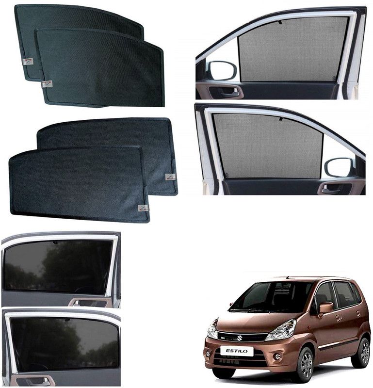 WolkomHome Side Window Sun Shade For Maruti Suzuki Zen Estilo  (Black)