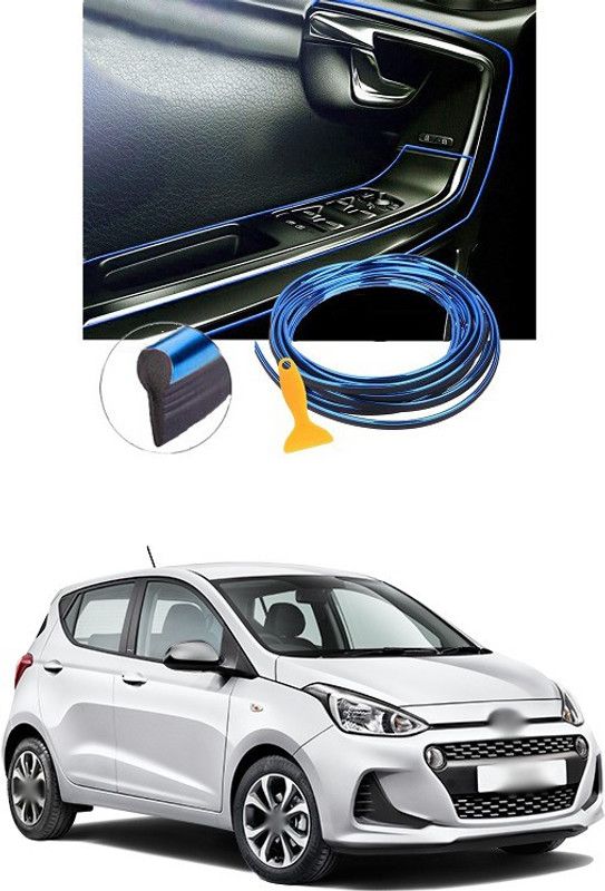 PECUNIA Car Interior Trim Strips-16.4ft/5M Universal Car Gap Fillers Automobile Moulding Line Decorative Accessories DIY Flexible Strip Garnish Accessory with Installing Tool (blue)e80 Car Beading Roll For Bumper, Trunk  (5 m)