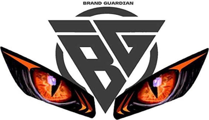 BG COMPANY Sticker & Decal for Bike  (Orange)