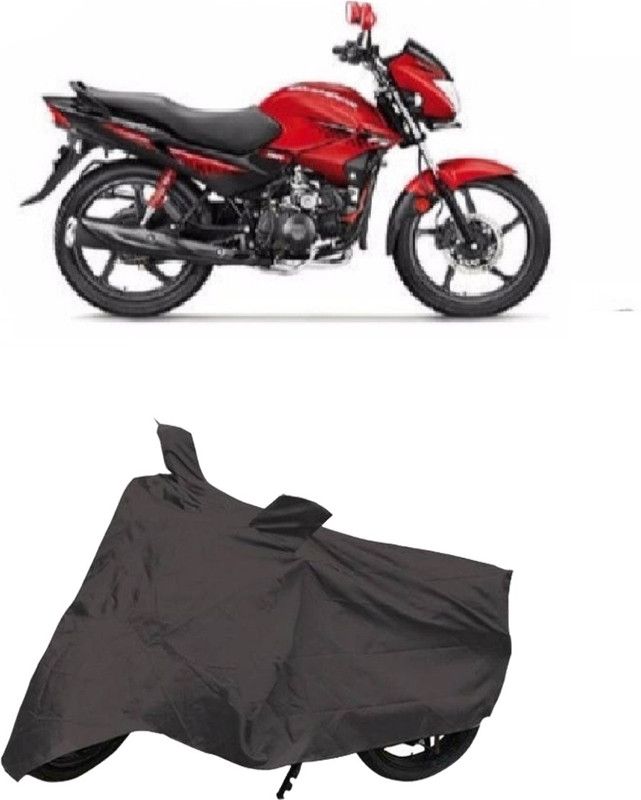 Carrogen Two Wheeler Cover for Hero  (Glamour FI, Grey)