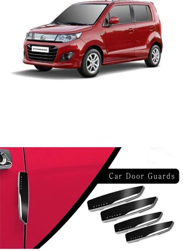 Etradezone Plastic Car Door Guard  (Black, Pack of 4, Maruti, WagonR Stingray)
