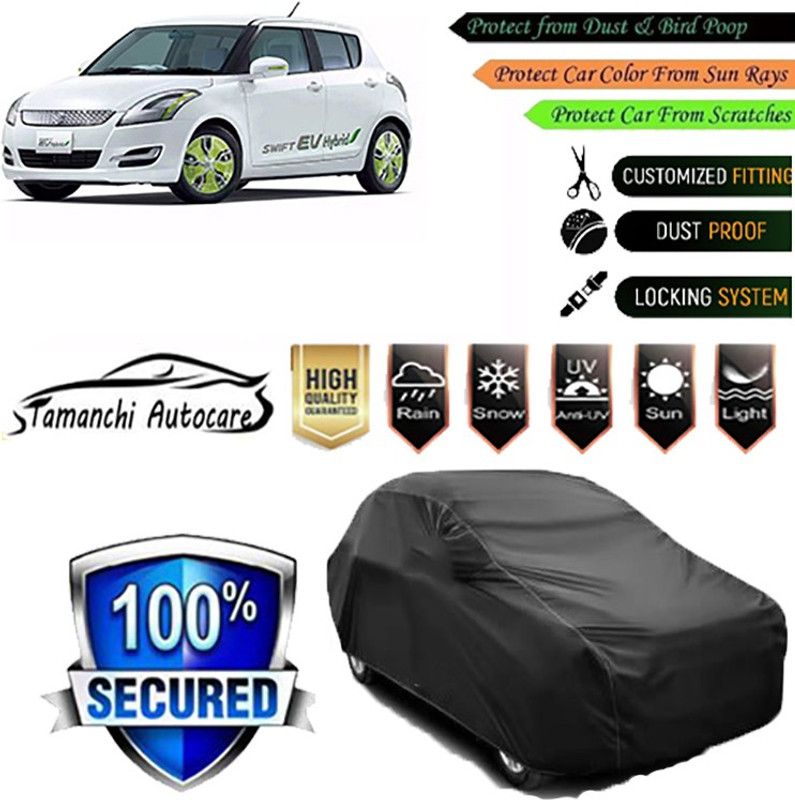 Tamanchi Autocare Car Cover For Maruti Suzuki Swift Hybrid  (Black)