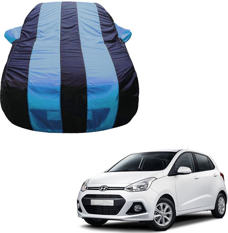 SS Zeeber Car Cover For Hyundai Grand I10 Nios Sportz AMT 1.2 CRDi (With Mirror Pockets)  (Blue, Blue)