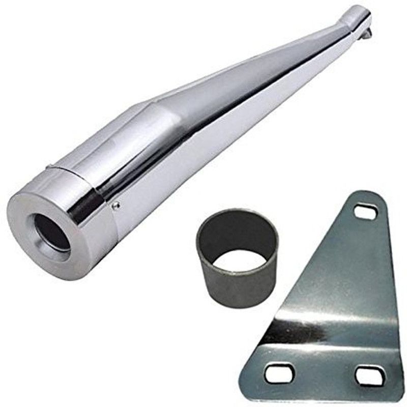 Supremechoice Cobra Glasswool Exhaust silencer Royal Enfield Electra Full Exhaust System  (Mild Steel)