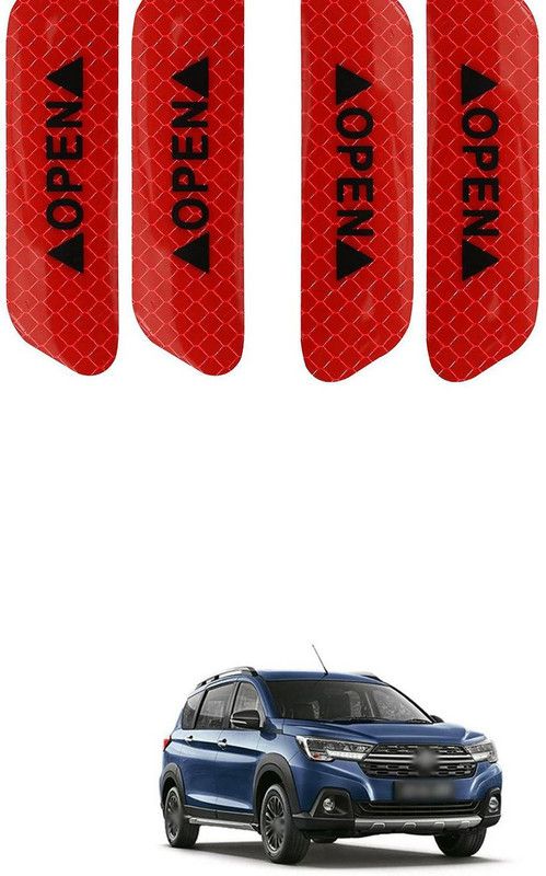 PROEDITION Car Stickers Warning Strip Tape Sign Car Door Sticker Safety Warning Mark 50 5 mm x 5 m Red Reflective Tape  (Pack of 4)