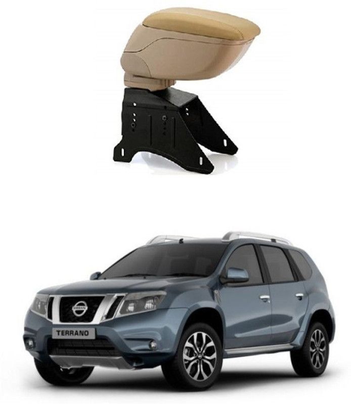 BHH Car Centre Console Hand Armrest Beige For Renault Triber Car Armrest  (Universal For Car, Universal For Car)