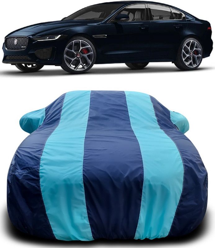 Genipap Car Cover For Jaguar XF (With Mirror Pockets)  (Blue, Blue)