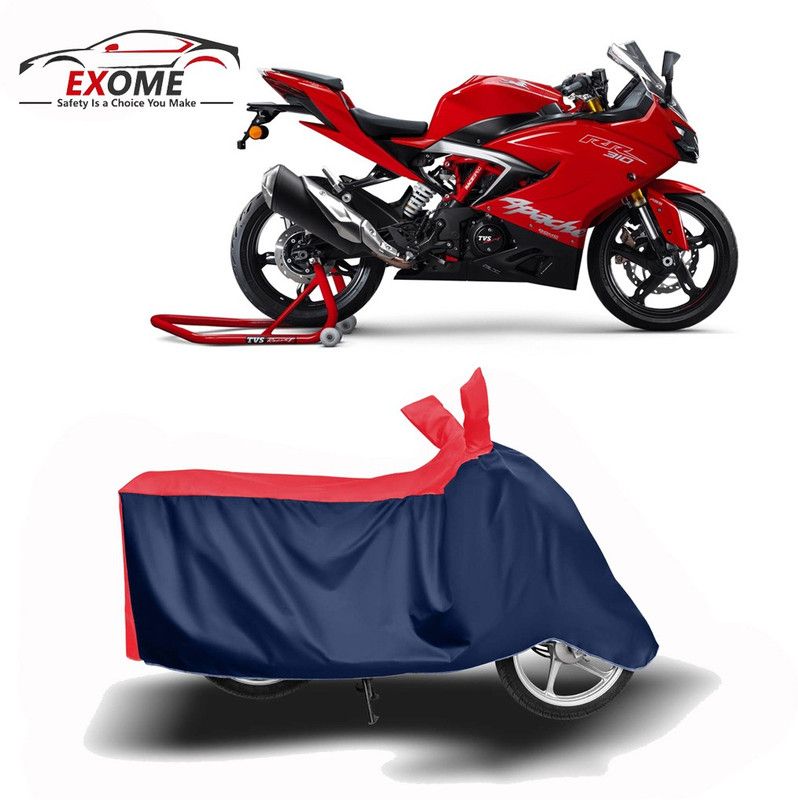 EXOME Two Wheeler Cover for TVS  (Apache RR 310, Red, Blue)
