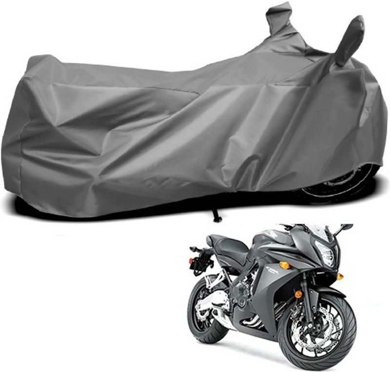 THE REAL ARV Waterproof Two Wheeler Cover for Honda  (CBR 600 RR, Grey)